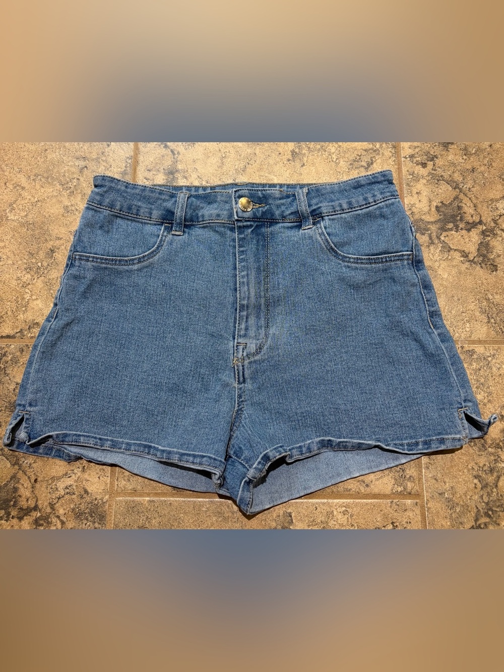 H&M High waisted stretch jean shorts womens size 6